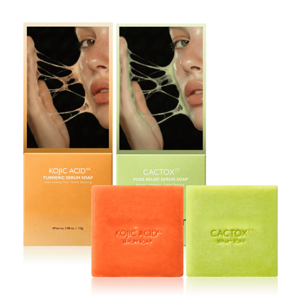 Kojic Acid & Cactox Serum Soap Cleansing Duo
